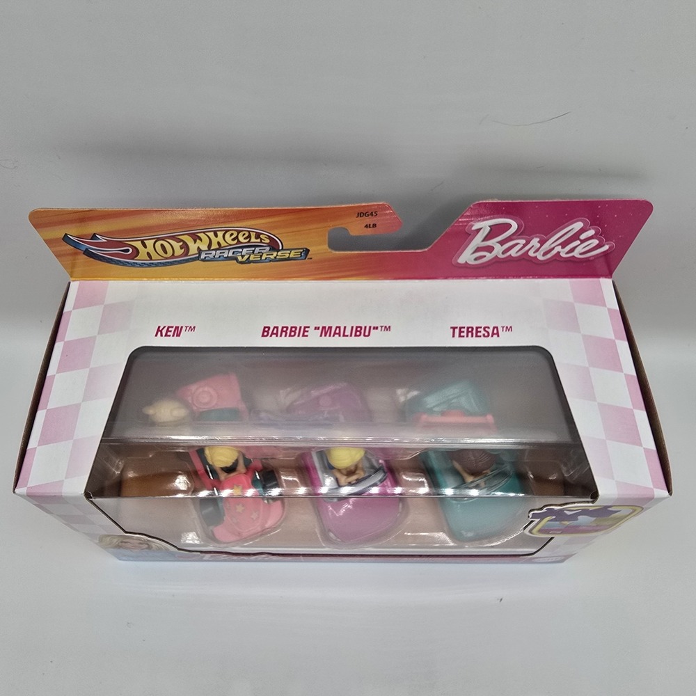 2025 Hot Wheels Racer Verse BARBIE - Ken, Barbie Malibu and Teresa - Picture 2 of 6